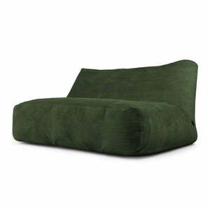 Zöld kordbársony babzsákfotel Sofa Tube 160 – SLOWDOWN kép