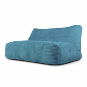 Kék kordbársony babzsákfotel Sofa Tube 160 – SLOWDOWN kép