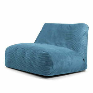 Kék kordbársony babzsákfotel Sofa Tube – SLOWDOWN kép
