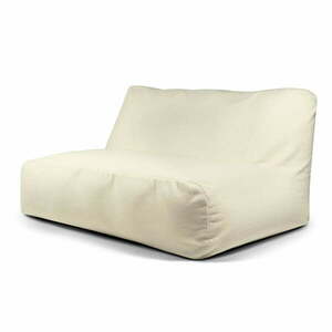 Krémszínű buklé babzsákfotel Sofa Tube 160 – SLOWDOWN kép