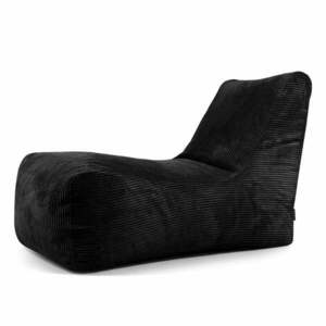 Fekete kordbársony babzsákfotel Lounge – SLOWDOWN kép