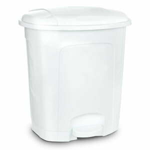 Fehér műanyag pedálos szemetes 30 l – Orion kép