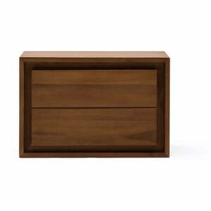 Sötétbarna teakfa fali mosdó alatti szekrény 60x40 cm Kenta – Kave Home kép