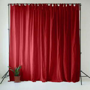 Piros len függöny 140x300 cm Lava Falls – Linen Tales kép