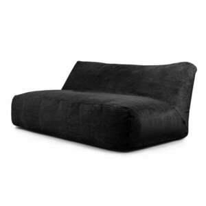 Fekete kordbársony babzsákfotel Sofa Tube 190 – SLOWDOWN kép