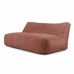 Téglavörös kordbársony babzsákfotel Sofa Tube 190 – SLOWDOWN kép