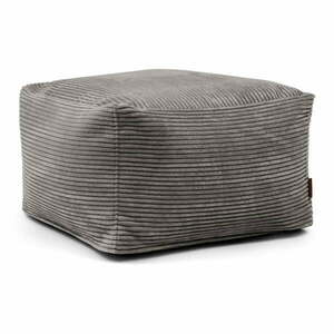 Sötétszürke kordbársony babzsákfotel Softbox MooG – SLOWDOWN kép