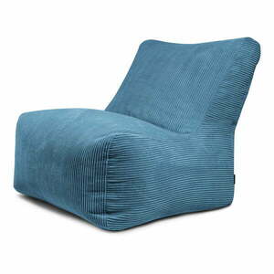 Kék kordbársony babzsákfotel Seat 100 Lounge – SLOWDOWN kép