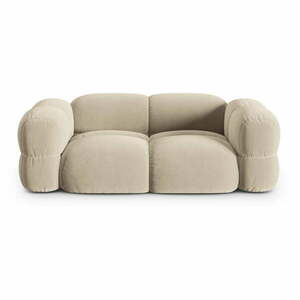 Bézs bársony kanapé 210 cm Loretto – Cosmopolitan Design kép