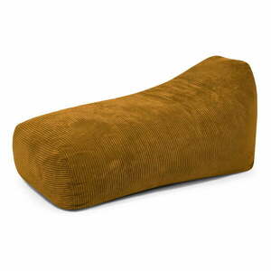 Mustársárga kordbársony babzsákfotel Snug Long 140 – SLOWDOWN kép