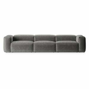Világosszürke kordbársony kanapé 364 cm Bergano – Cosmopolitan Design kép