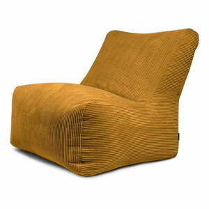 Mustársárga kordbársony babzsákfotel Seat 100 Lounge – SLOWDOWN kép