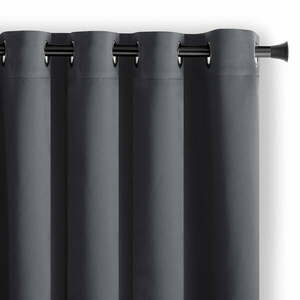 Sötétszürke sötétítő függöny 140x245 cm Eyelets – Restilo kép