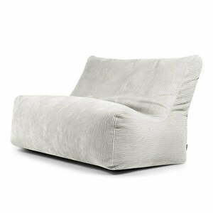 Krémszínű kordbársony babzsákfotel Sofa Seat Lounge – SLOWDOWN kép
