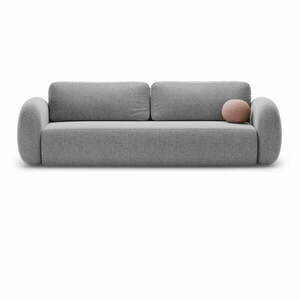 Világosszürke zsenília kinyitható-tárolóhelyes kanapé 262 cm Tonale – Cosmopolitan Design kép