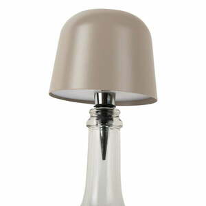 Bézs LED asztali lámpa üvegre, fém búrával (magasság 13 cm) Cone Hat LED – Leitmotiv kép