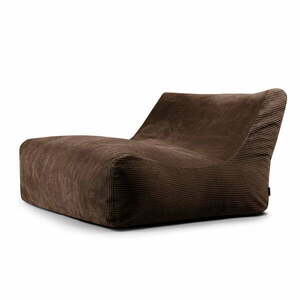 Sötétbarna kordbársony babzsákfotel Sofa Lounge – SLOWDOWN kép