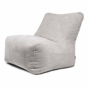 Világosszürke kordbársony babzsákfotel Seat 100 Lounge – SLOWDOWN kép