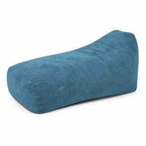 Kék kordbársony babzsákfotel Snug Long 140 – SLOWDOWN kép