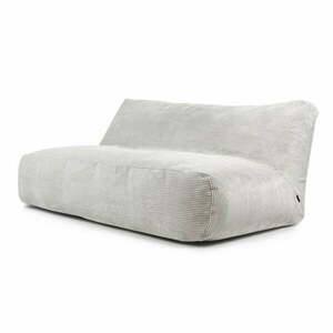 Krémszínű kordbársony babzsákfotel Sofa Tube 190 – SLOWDOWN kép