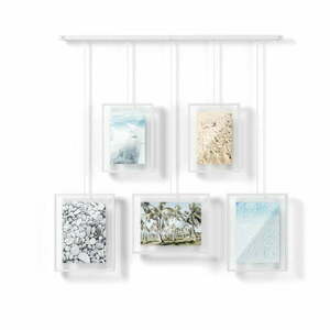 Fehér fém fali képkeret szett 5 db-os 66x69 cm Exhibit – Umbra kép