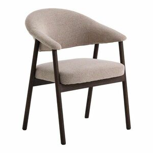 Bézs tölgyfa karfás étkezőszék szett 2 db-os Elk – Unique Furniture kép