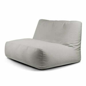 Világosszürke buklé babzsákfotel Sofa Tube – SLOWDOWN kép