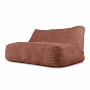Téglavörös kordbársony babzsákfotel Sofa Tube 160 – SLOWDOWN kép