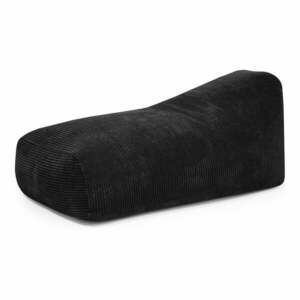 Fekete kordbársony babzsákfotel Snug 130 – SLOWDOWN kép