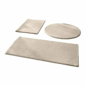 Szürkésbézs fürdőszobai kilépő szett 3 db-os 50x90 cm – Mila Home kép