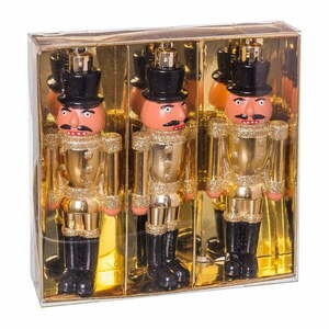 Karácsonyfadísz készlet 3 db-os 13 cm Soldier – Casa Selección kép