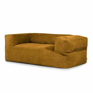 Mustársárga kordbársony babzsákfotel Sofa MooG – SLOWDOWN kép