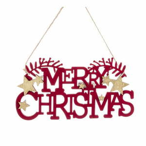 Fa karácsonyi függődísz 22 cm Merry Christmas – Casa Selección kép