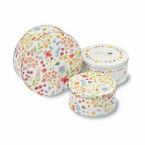 Acél keksztartó doboz szett 3 db-os – Cooksmart ® kép