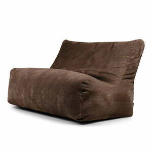 Sötétbarna kordbársony babzsákfotel Sofa Seat Lounge – SLOWDOWN kép