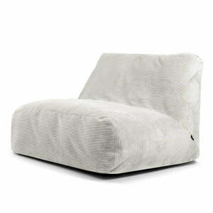 Krémszínű kordbársony babzsákfotel Sofa Tube – SLOWDOWN kép