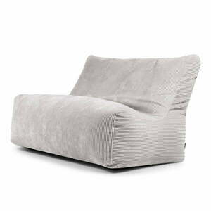 Világosszürke kordbársony babzsákfotel Sofa Seat Lounge – SLOWDOWN kép