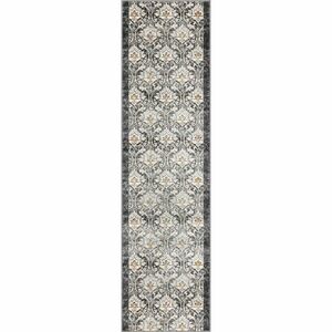 Sötétszürke-elefántcsont színű futószőnyeg 80x300 cm Soft Viskan – FD kép