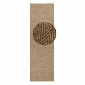 Világosbarna kültéri-beltéri futószőnyeg 80x350 cm Nature – Hanse Home kép