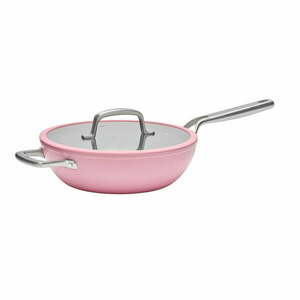 Wok alumínium serpenyő fedővel, tapadásmentes felülettel ø 28 cm Meda 3.0 – FABINI kép