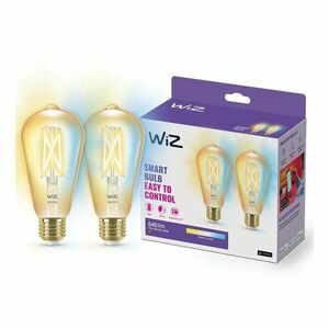 Szálas okos izzó szett 2 db-os E27, 7 W – WiZ kép