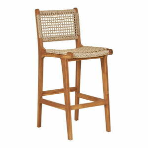 Natúr színű teakfa bárszék (ülésmagasság 60 cm) Derby – House Nordic kép
