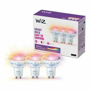 LED okos izzó szett 3 db-os GU10, 5 W – WiZ kép