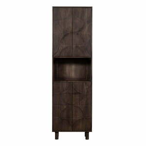 Sötétbarna mangófa szekrény 60x200x40 cm Draw – WOOOD kép