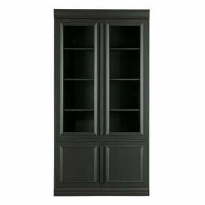 Fekete borovi fenyő tálalószekrény 110x215x44 cm Organize – WOOOD kép