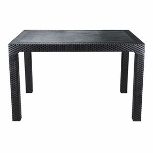 Ratan Lux kerti asztal, 120 x 75 x 75 cmantracit kép