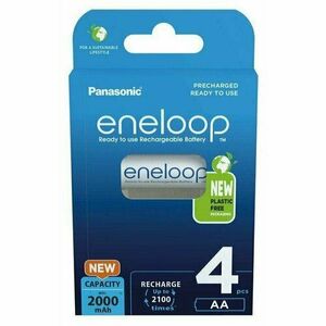 Panasonic BK-3MCDE/4BE 2000 mAh Ni-MM Eneloop AAakkumulátor készlet kép