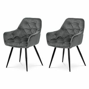 DCH-421 GREY4 étkezőszék szett, 2 db, szürke kép