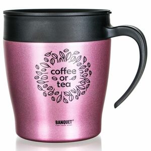 Banquet TAZZA 330 ml utazó termosz, rózsaszín, rózsaszín kép