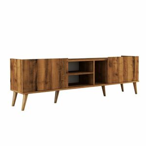 Lotus Walnut TV-állvány, sötétbarna kép